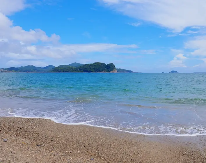 門川の海